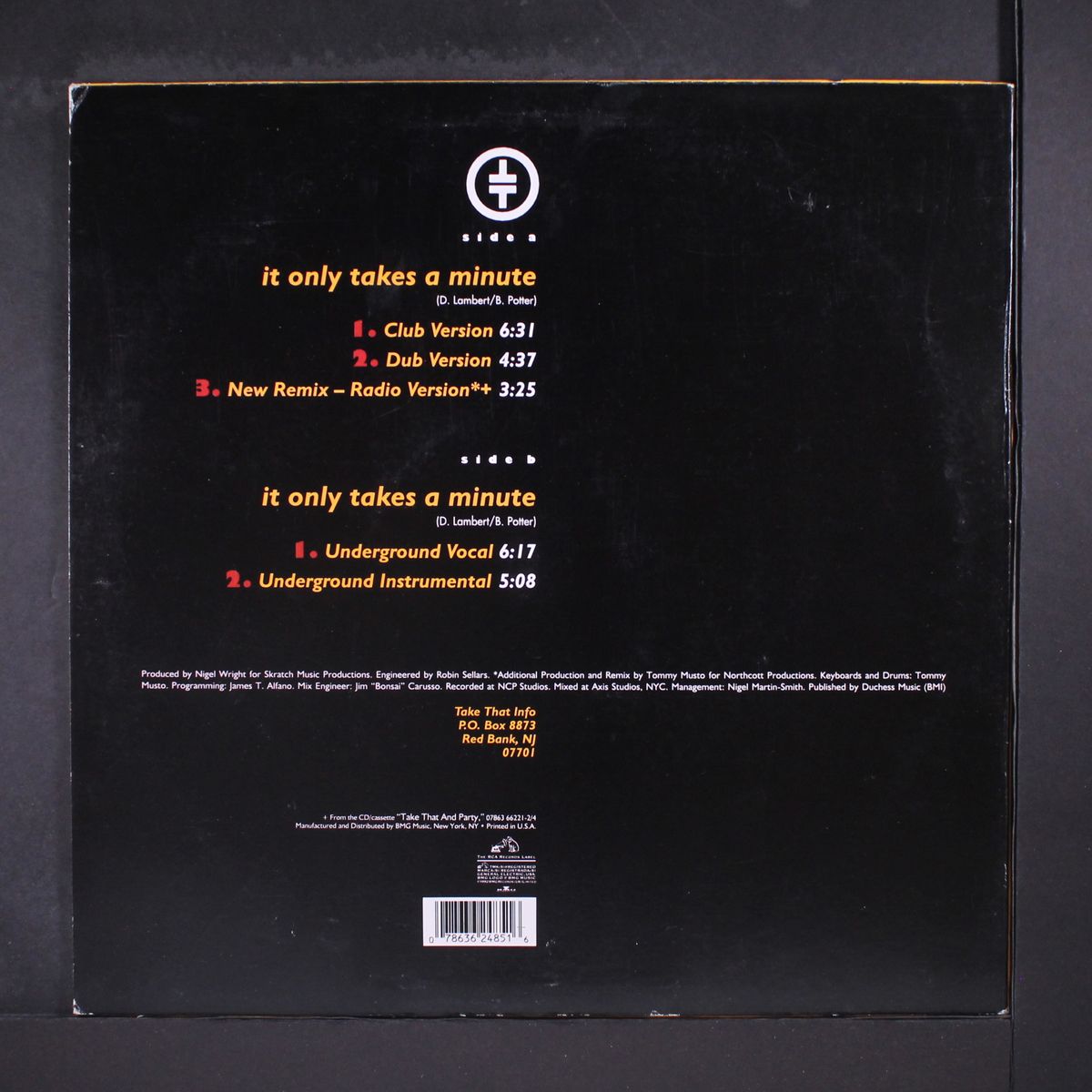 it only takes a minute by TAKE THAT