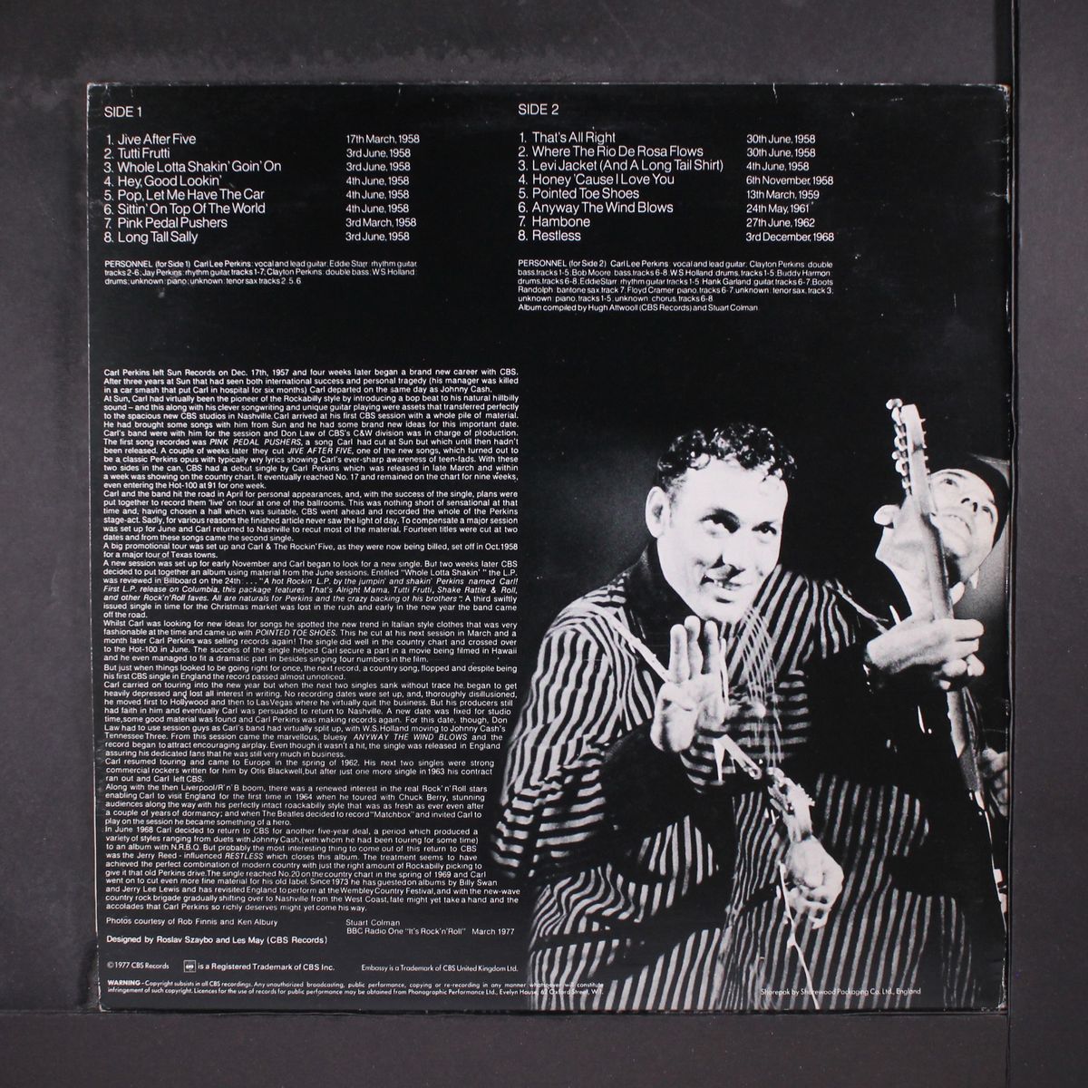 long tall sally by CARL PERKINS