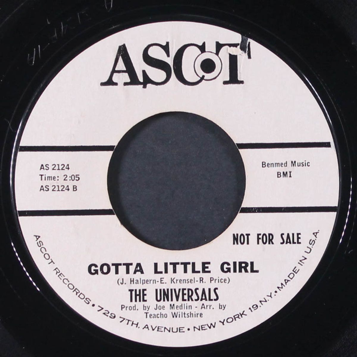 dear ruth / gotta little girl by UNIVERSALS