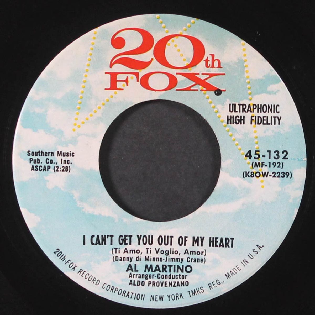 i can't get you out of my heart / two hearts are better than one by AL MARTINO