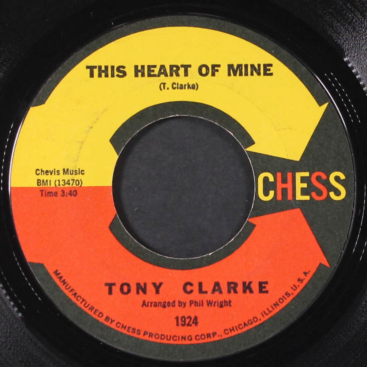 the entertainer / this heart of mine by TONY CLARKE