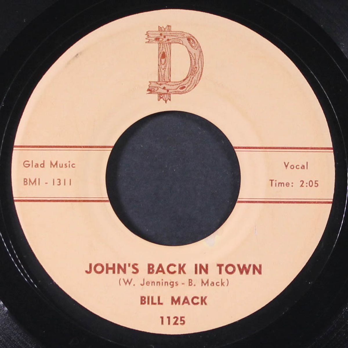 i'll come back / john's back in town by BILL MACK