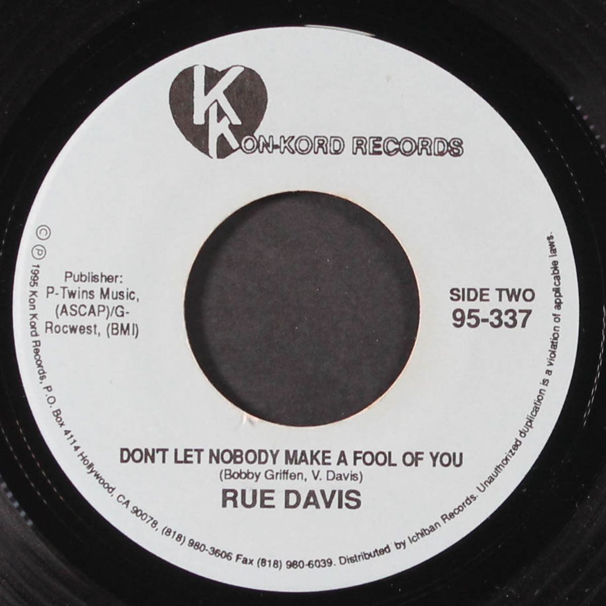 i'm in love with the girl next door / don't let nobody make a fool of you by RUE DAVIS