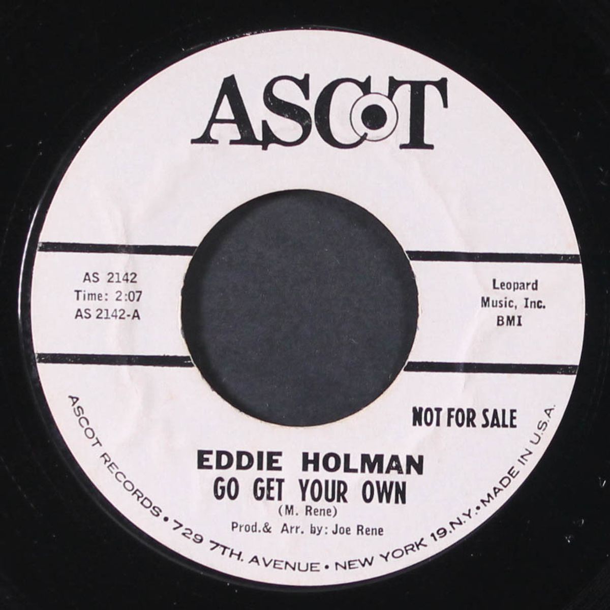 go get your own / laughing at me by EDDIE HOLMAN