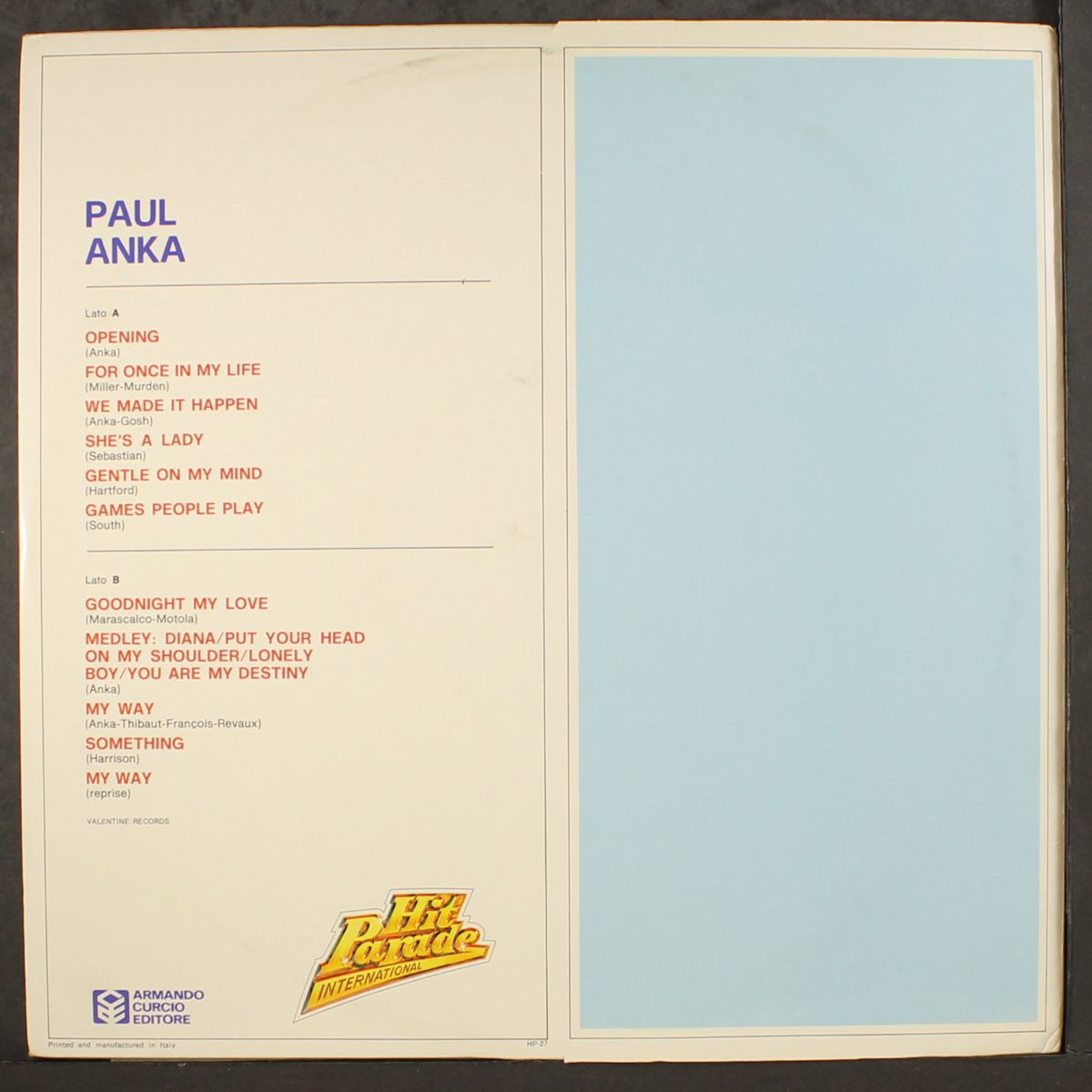 paul anka by PAUL ANKA