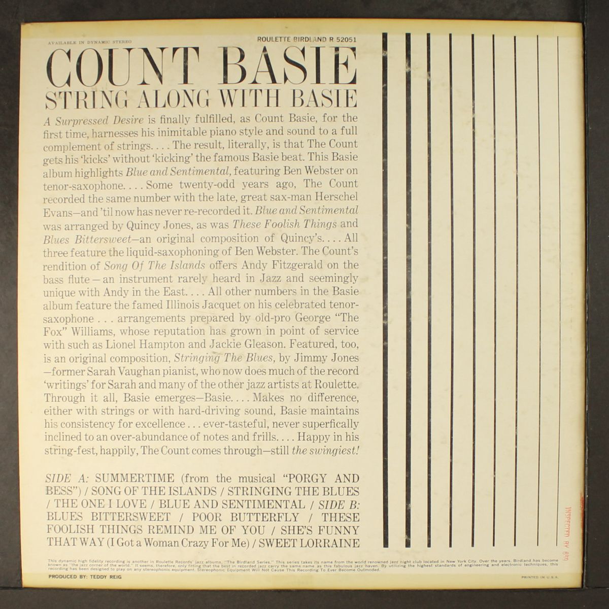 string along with by COUNT BASIE