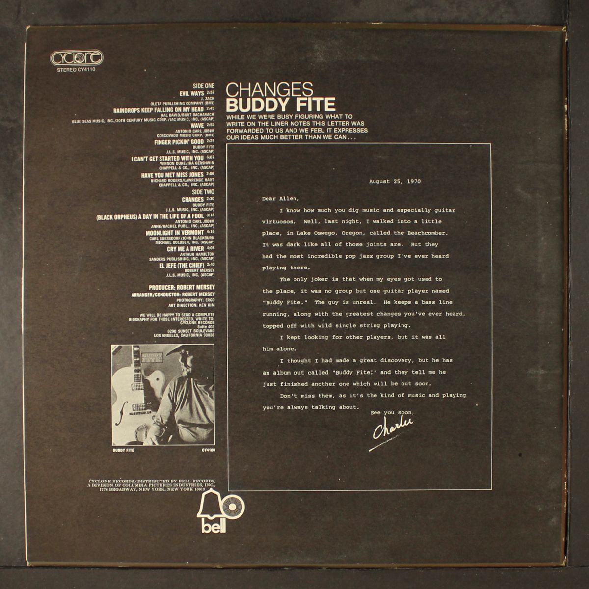 changes by BUDDY FITE