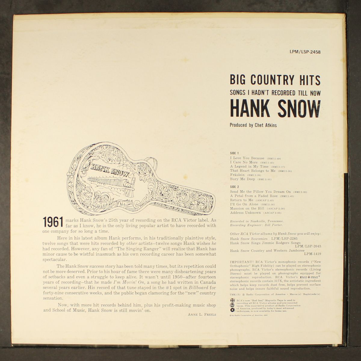 big country hits by HANK SNOW