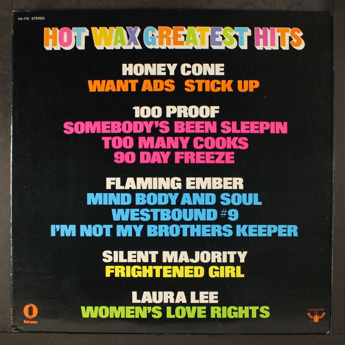 hot wax greatest hits by VARIOUS