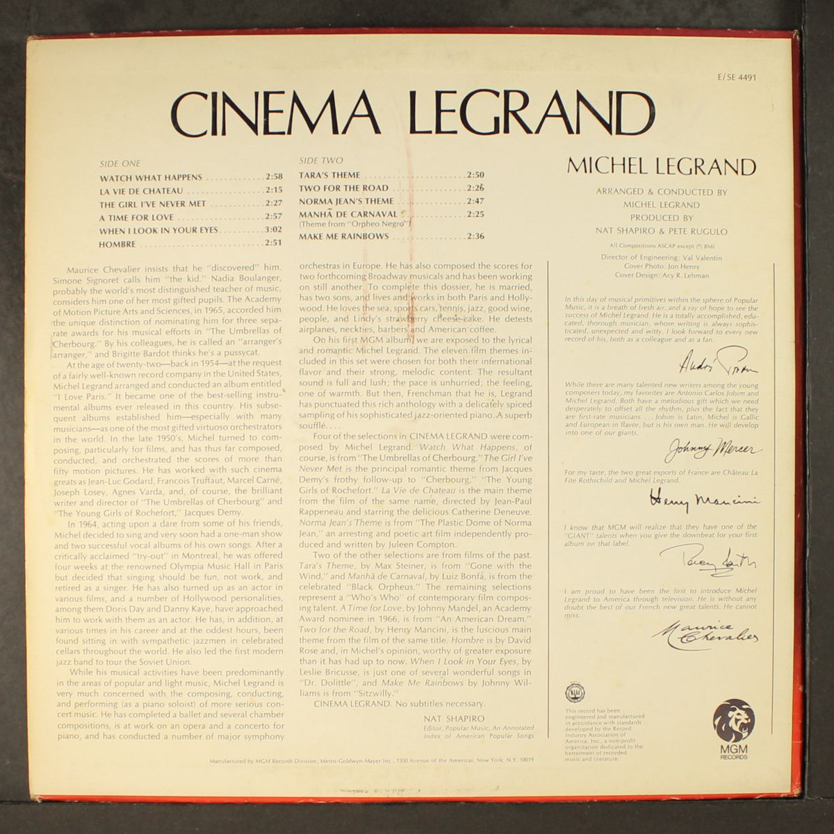 cinema legrand by MICHEL LEGRAND