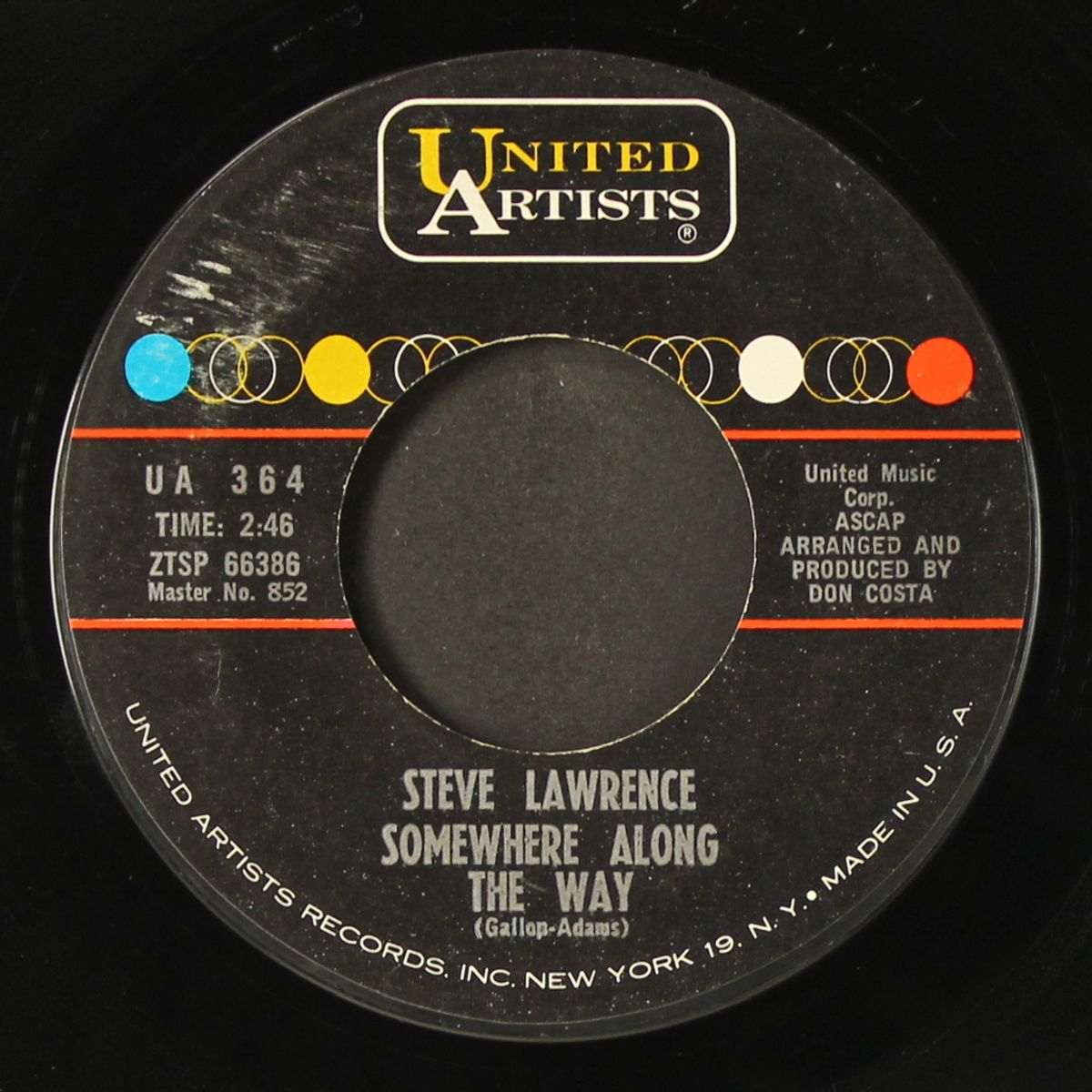 somewhere along the way / while there's still time by STEVE LAWRENCE
