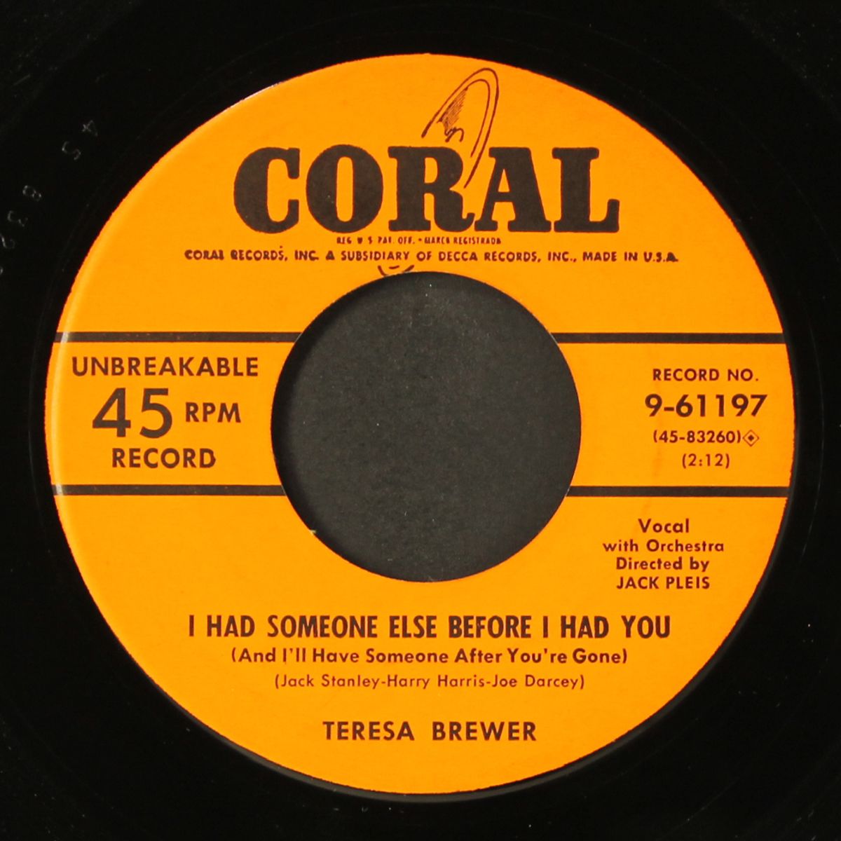 skinnie minnie / i had someone else before i had you by TERESA BREWER