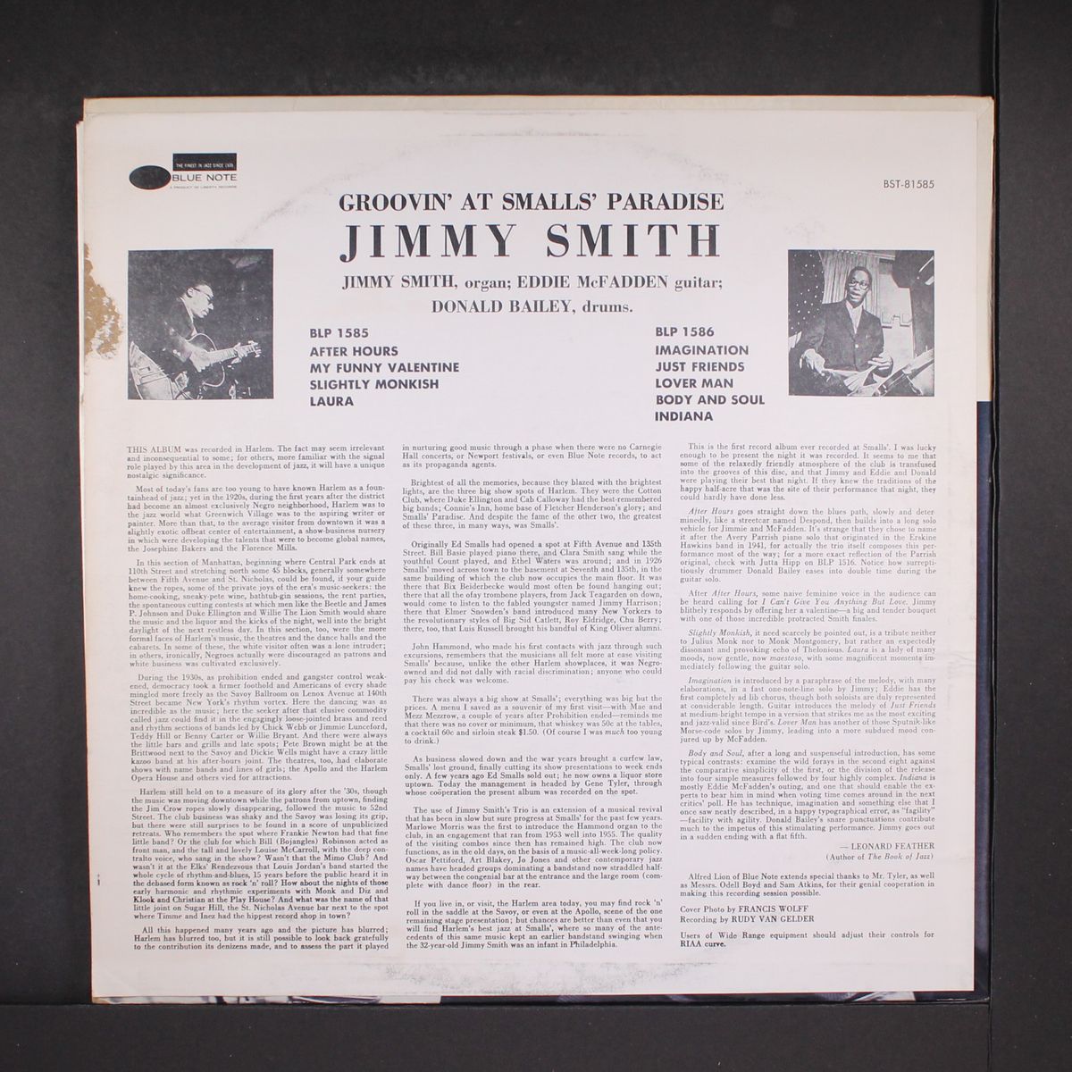 groovin' at smalls' paradise, vol. 1 by JIMMY SMITH