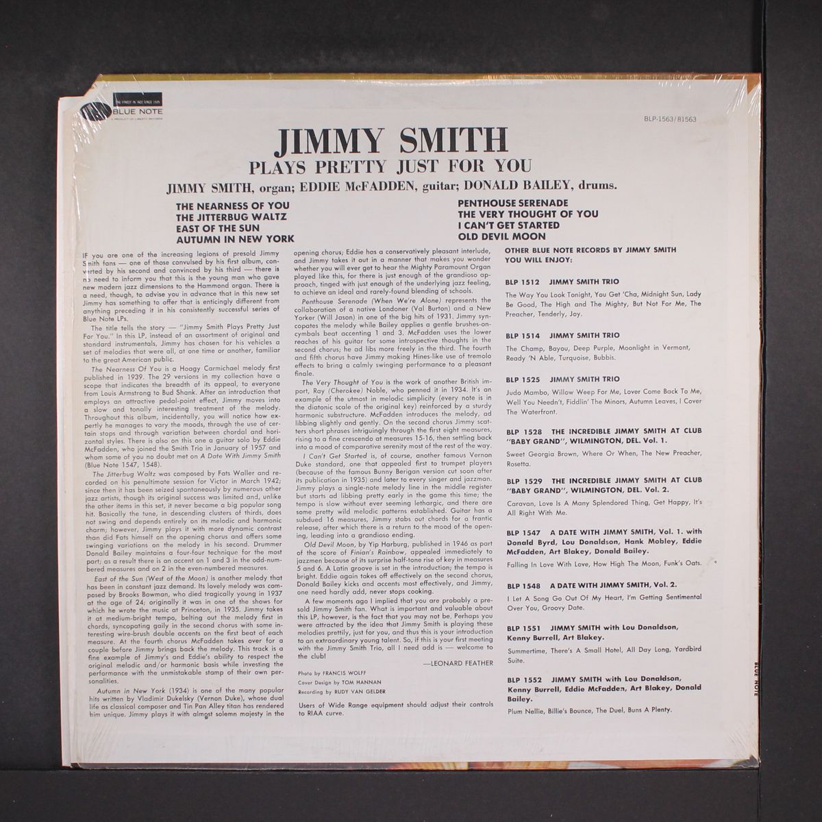 plays pretty just for you by JIMMY SMITH