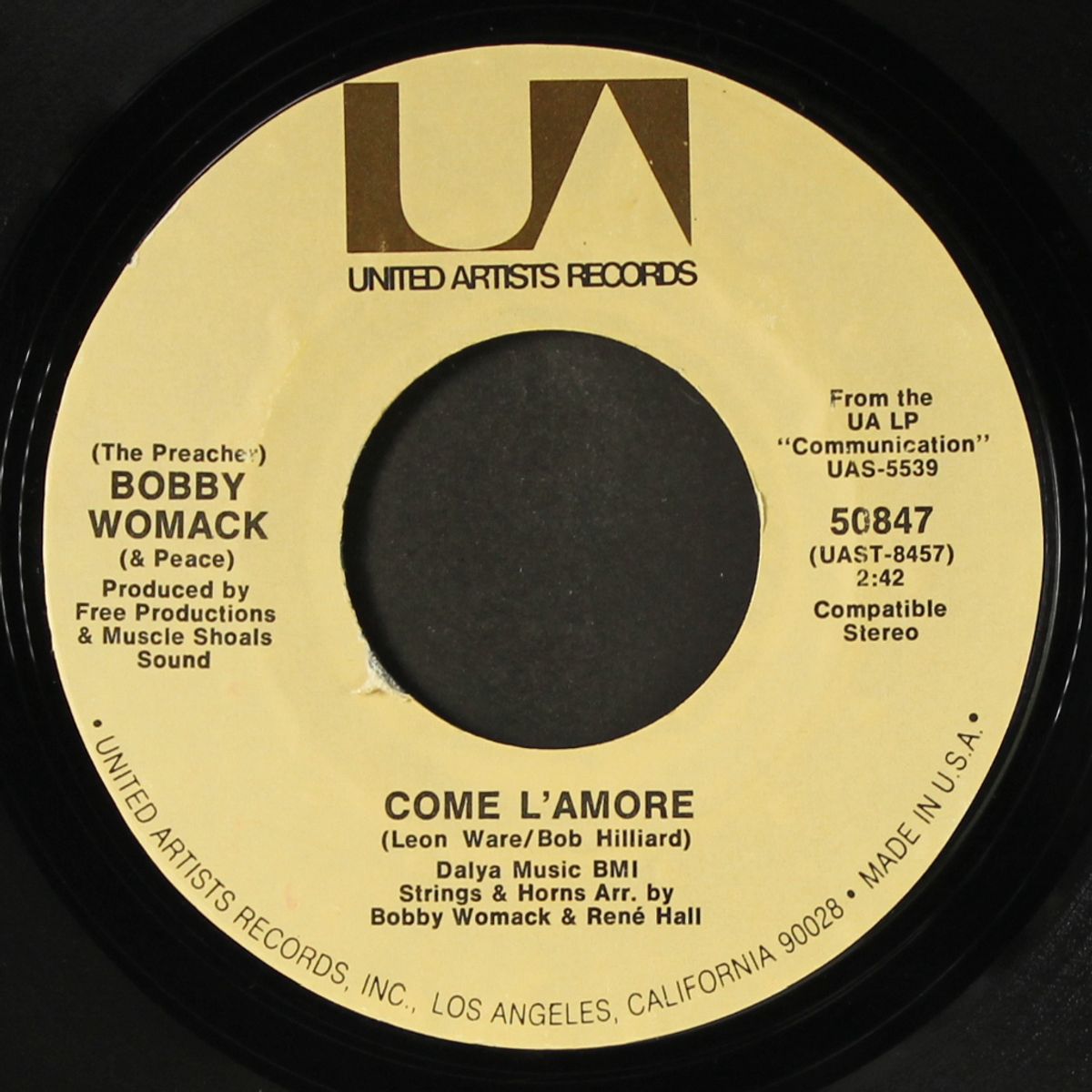 that's the way i feel about cha / come l'amore by BOBBY WOMACK
