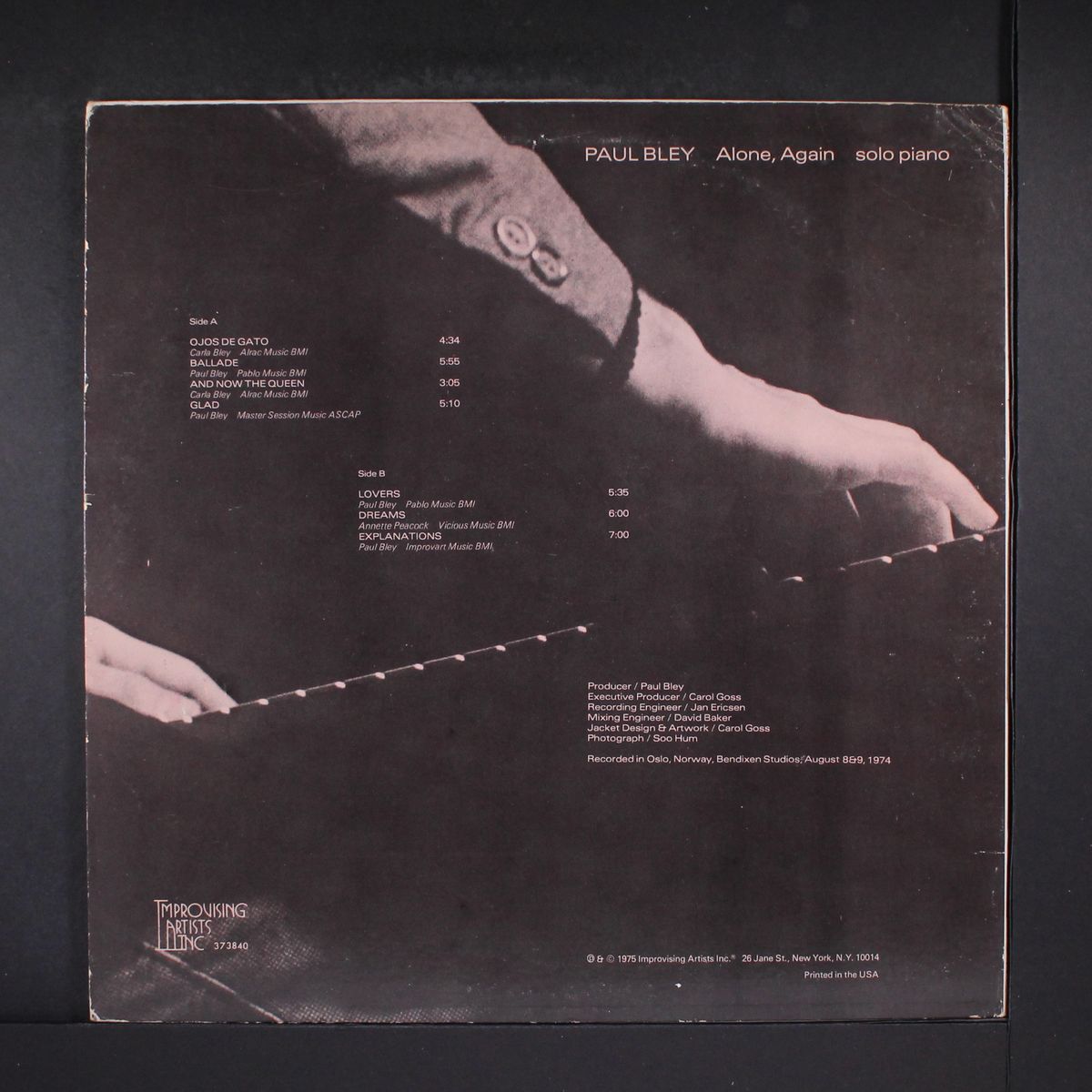 alone, again (solo piano) by PAUL BLEY