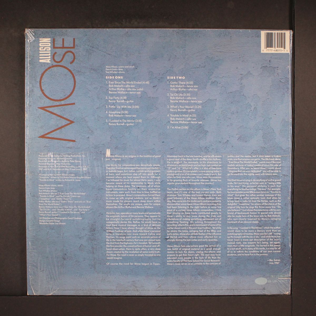 ever since the world ended by MOSE ALLISON