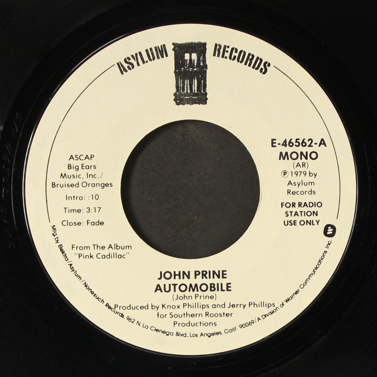 automobile / mono by JOHN PRINE
