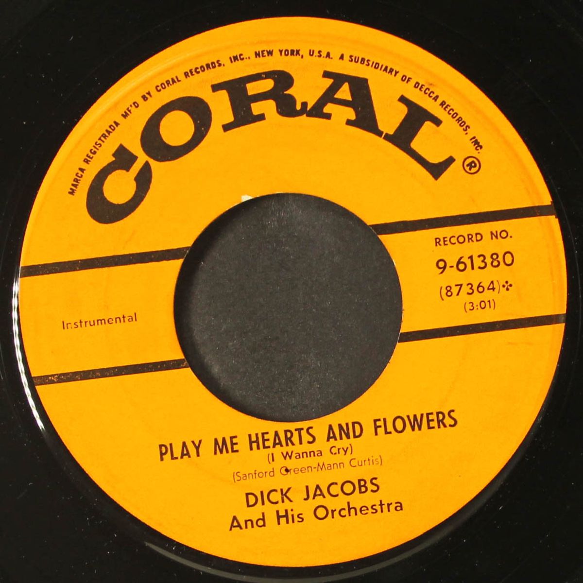 play me hearts and flowers / my dear by DICK JACOBS