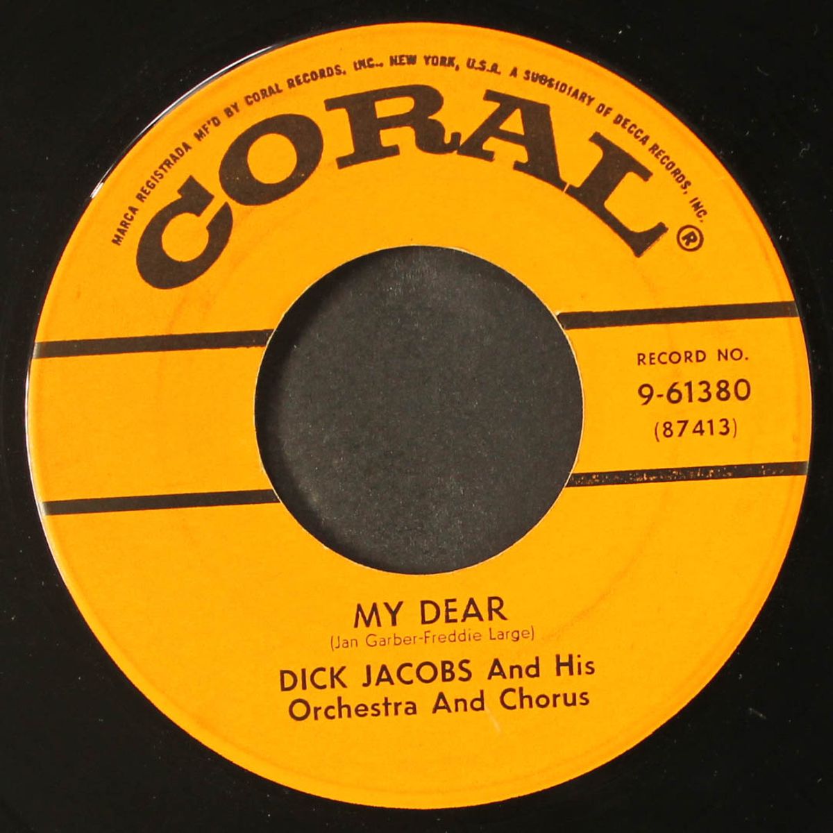 play me hearts and flowers / my dear by DICK JACOBS