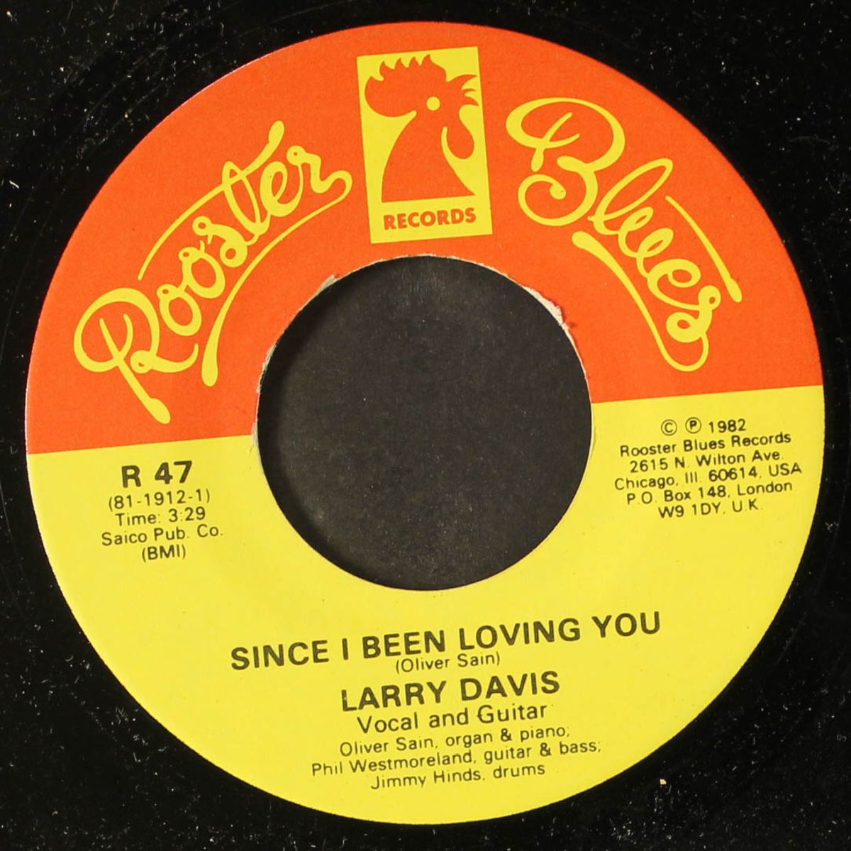 since i been loving you / walk out like a lady by LARRY DAVIS
