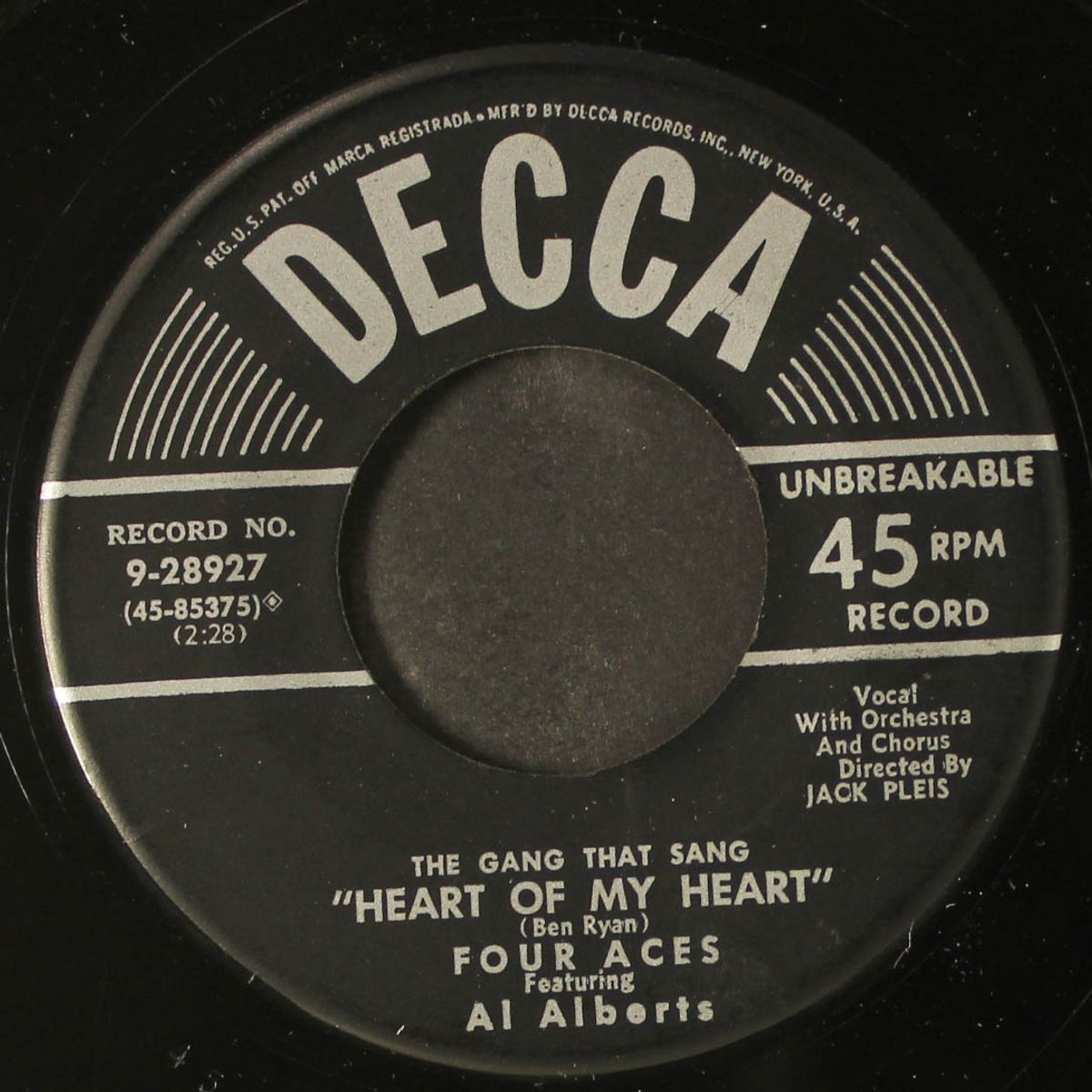 heart of my heart by FOUR ACES