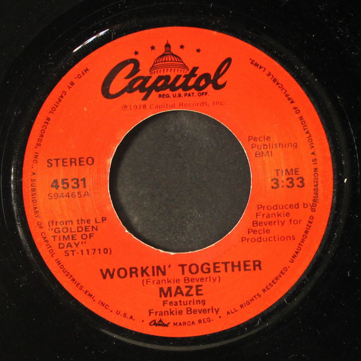workin' together / you're not the same by MAZE W/ FRANKIE BEVERLY