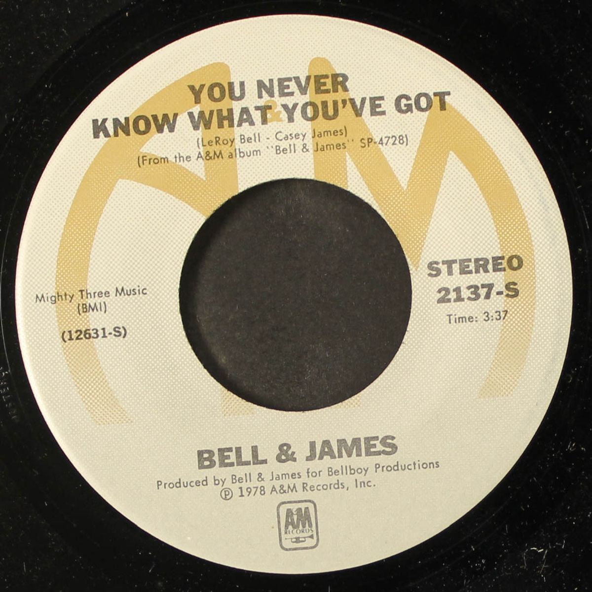 you never know what you've got / just can't get enough by BELL & JAMES