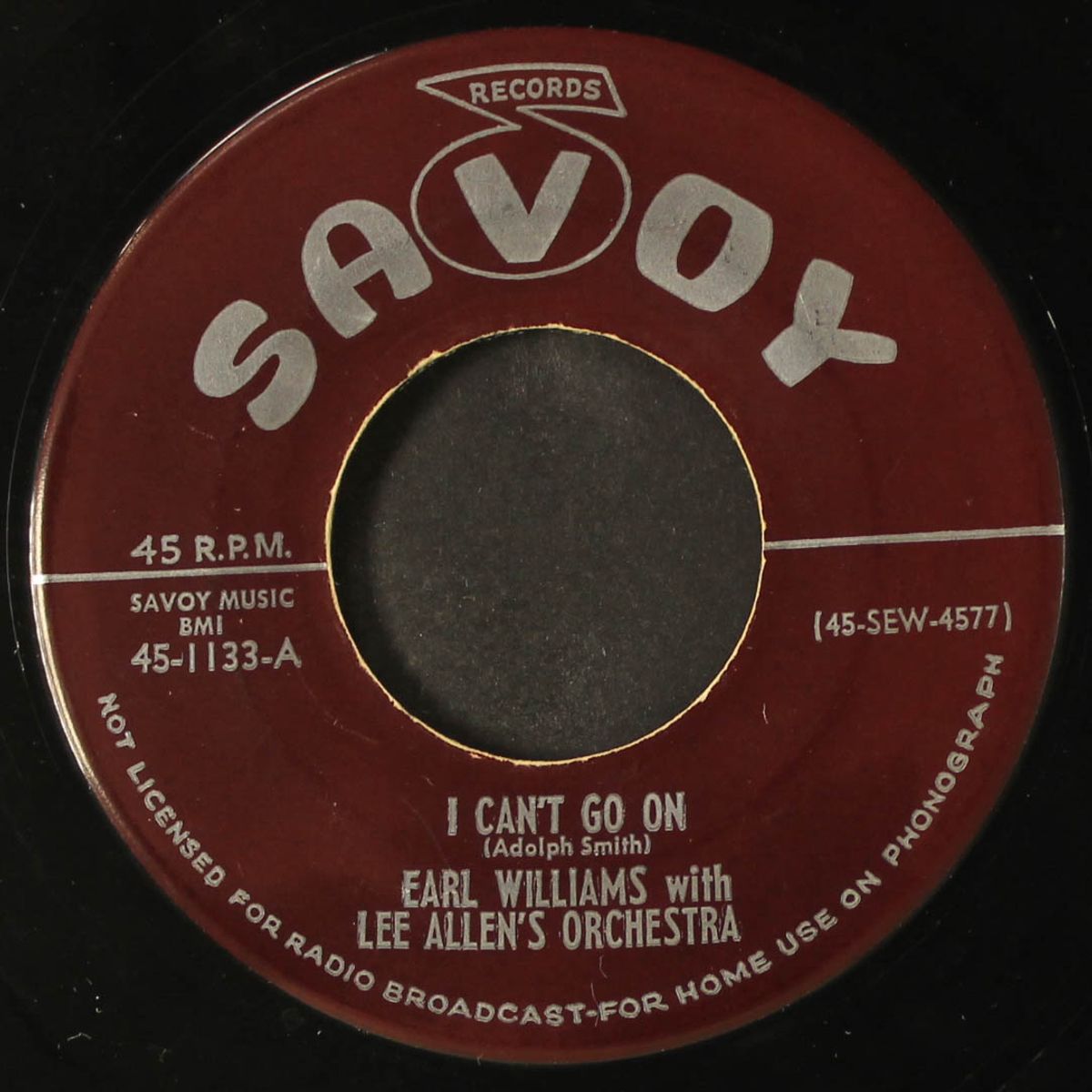 let's make love tonight / i can't go on by EARL WILLIAMS