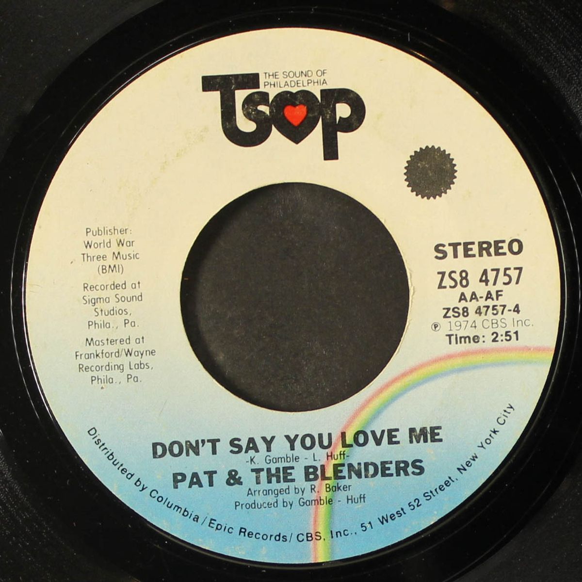 don't say you love me / hard workin' man by PAT & BLENDERS
