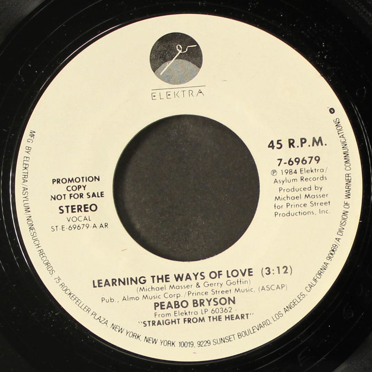 learning the ways of love / same by PEABO BRYSON