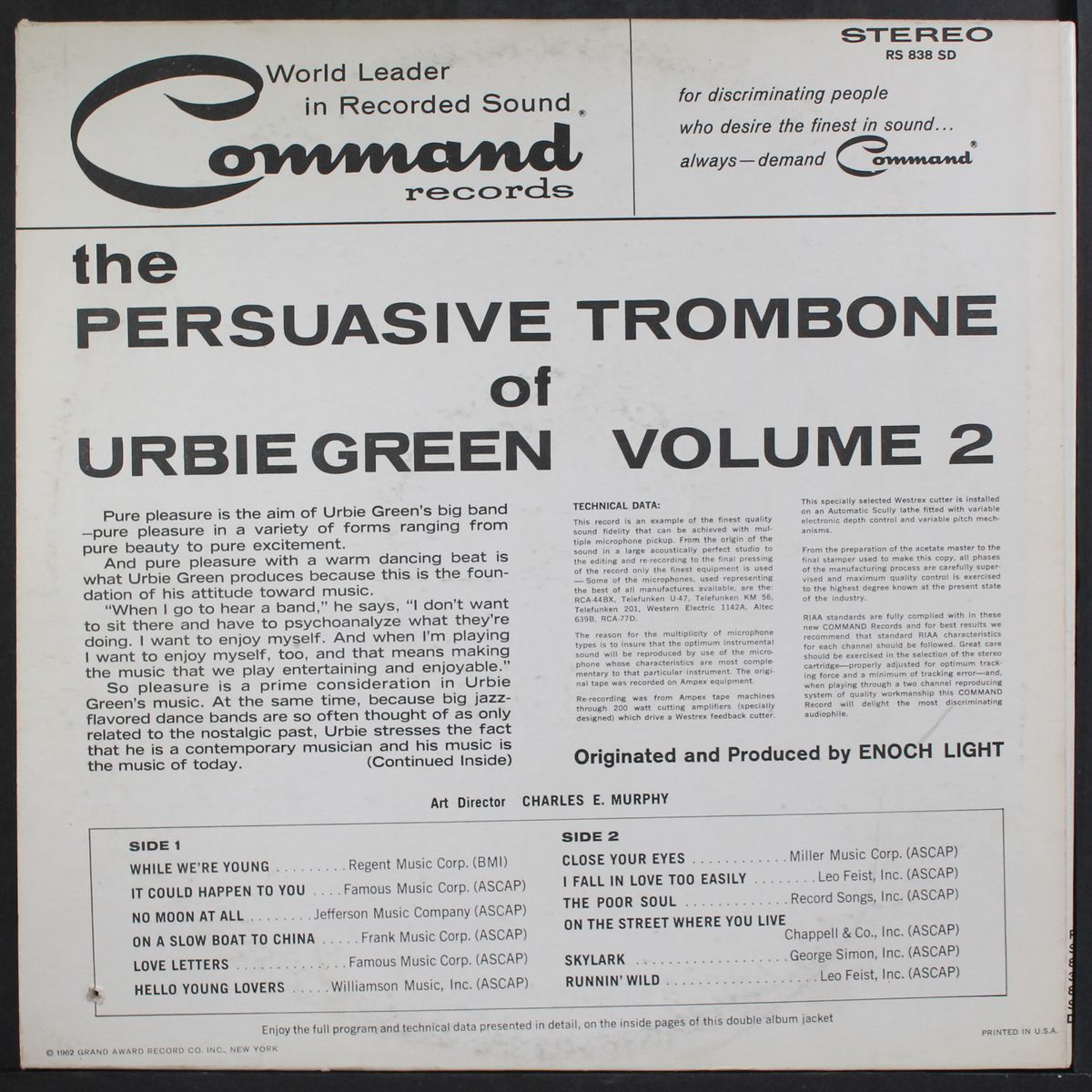 the persuasive trombone of, vol. 2 by URBIE GREEN