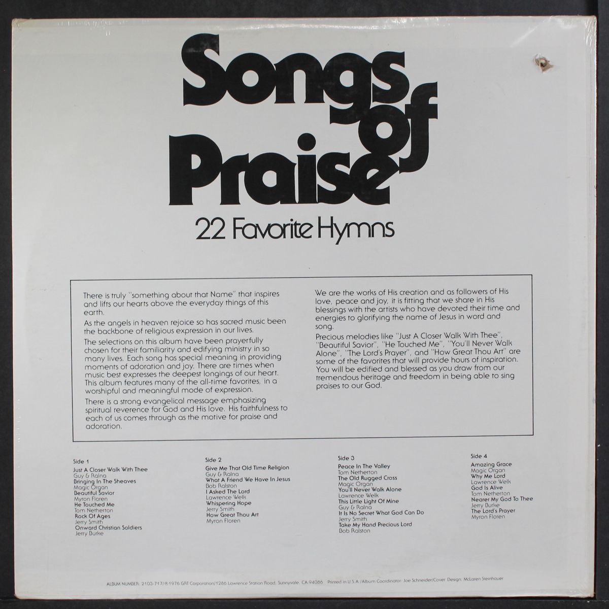 songs of praise by VARIOUS
