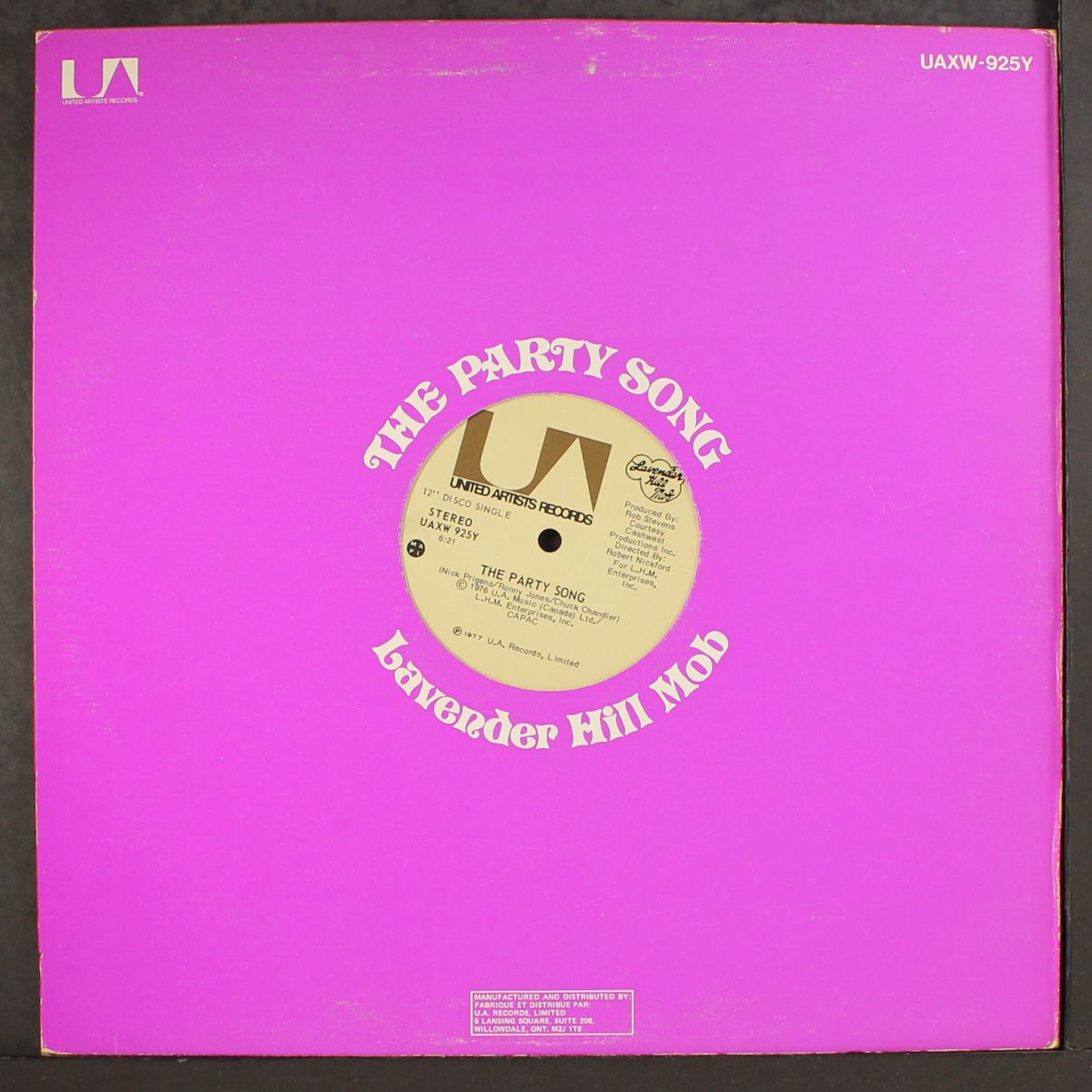 the party song / same by LAVENDER HILL MOB