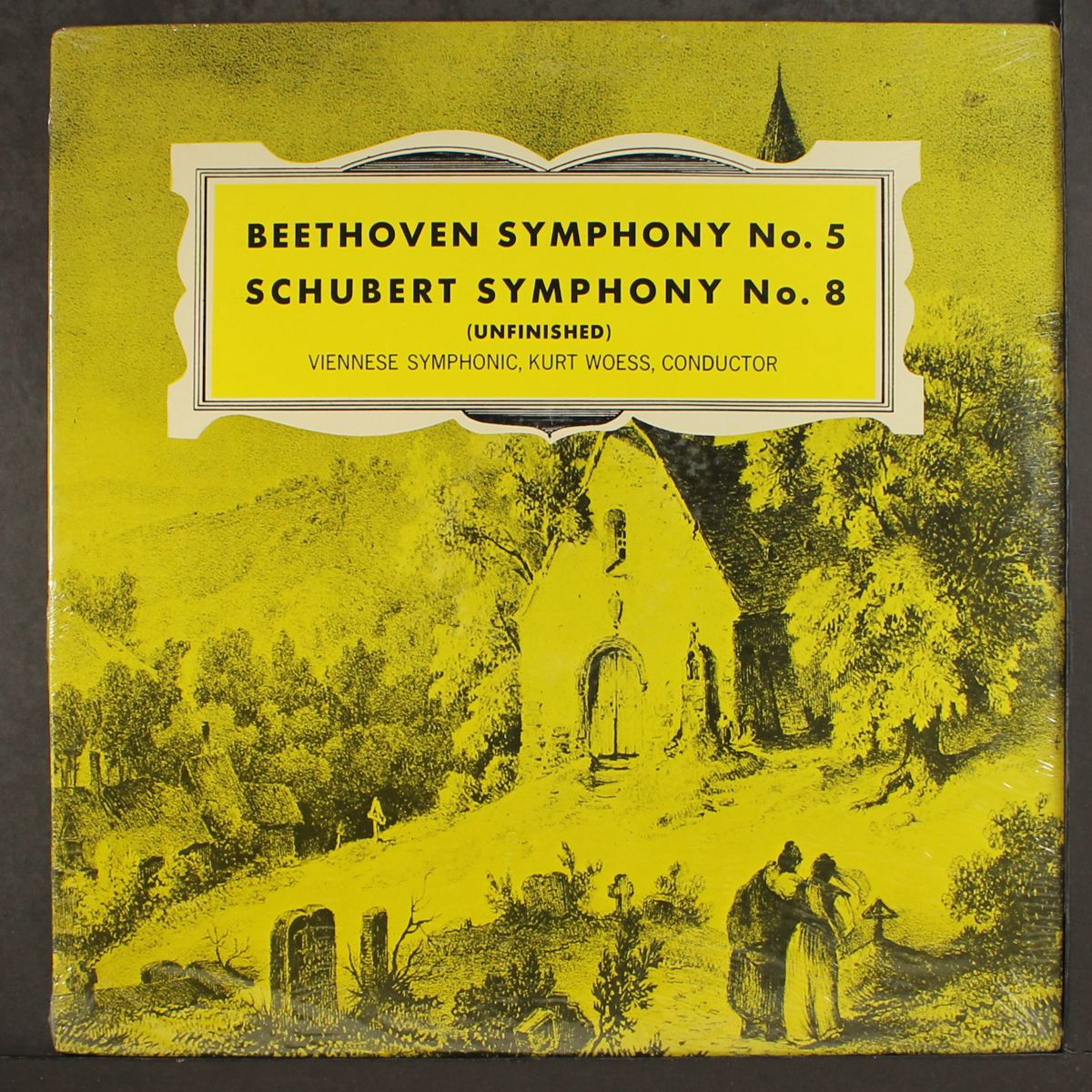 beethoven: symphony no. 5, schubert: symphony no. 8 by KURT WOESS
