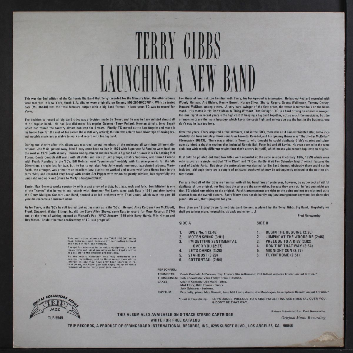 launching a new band 1959 by TERRY GIBBS