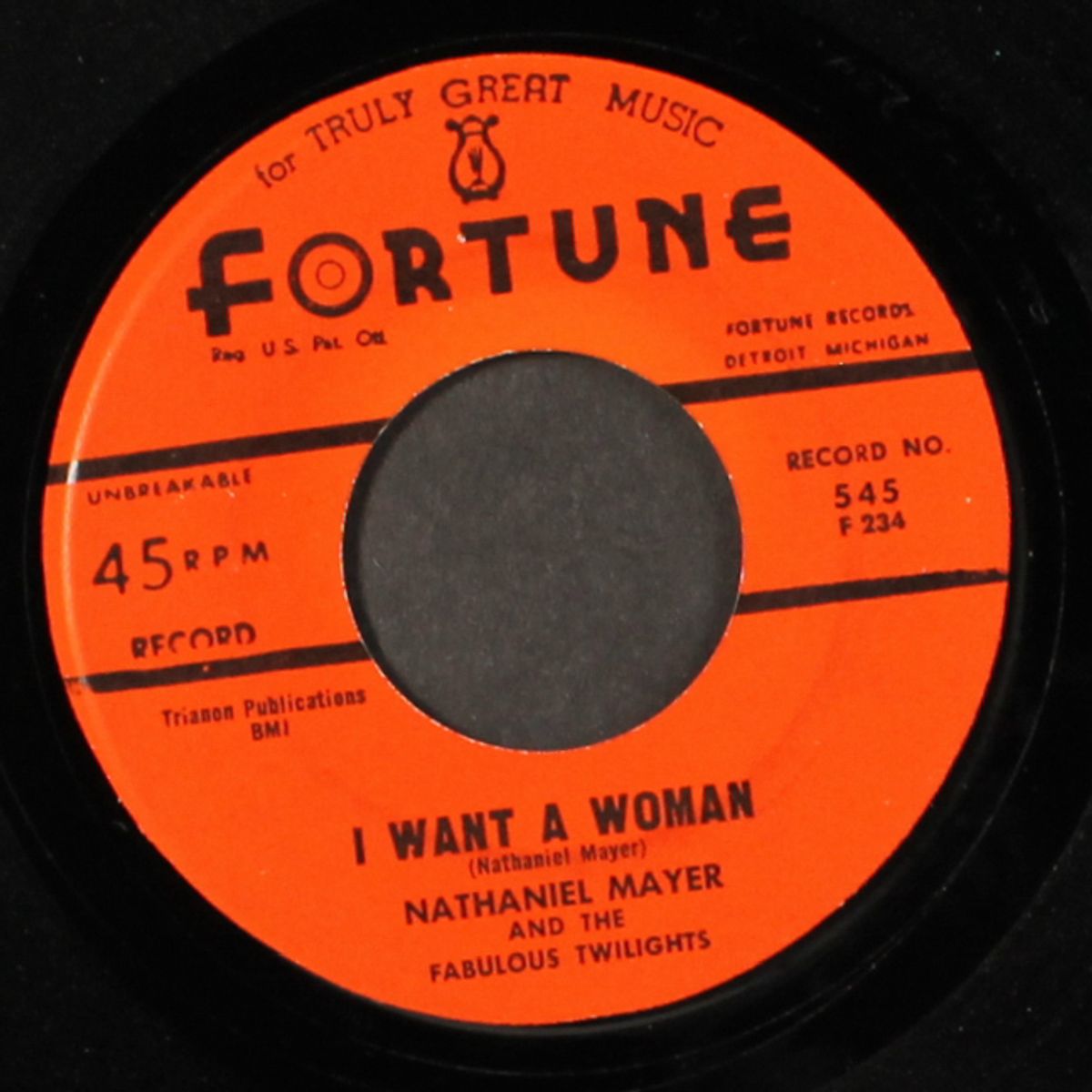 village of love / i want a woman by NATHANIEL MAYER & FABULOUS TWILIGHTS
