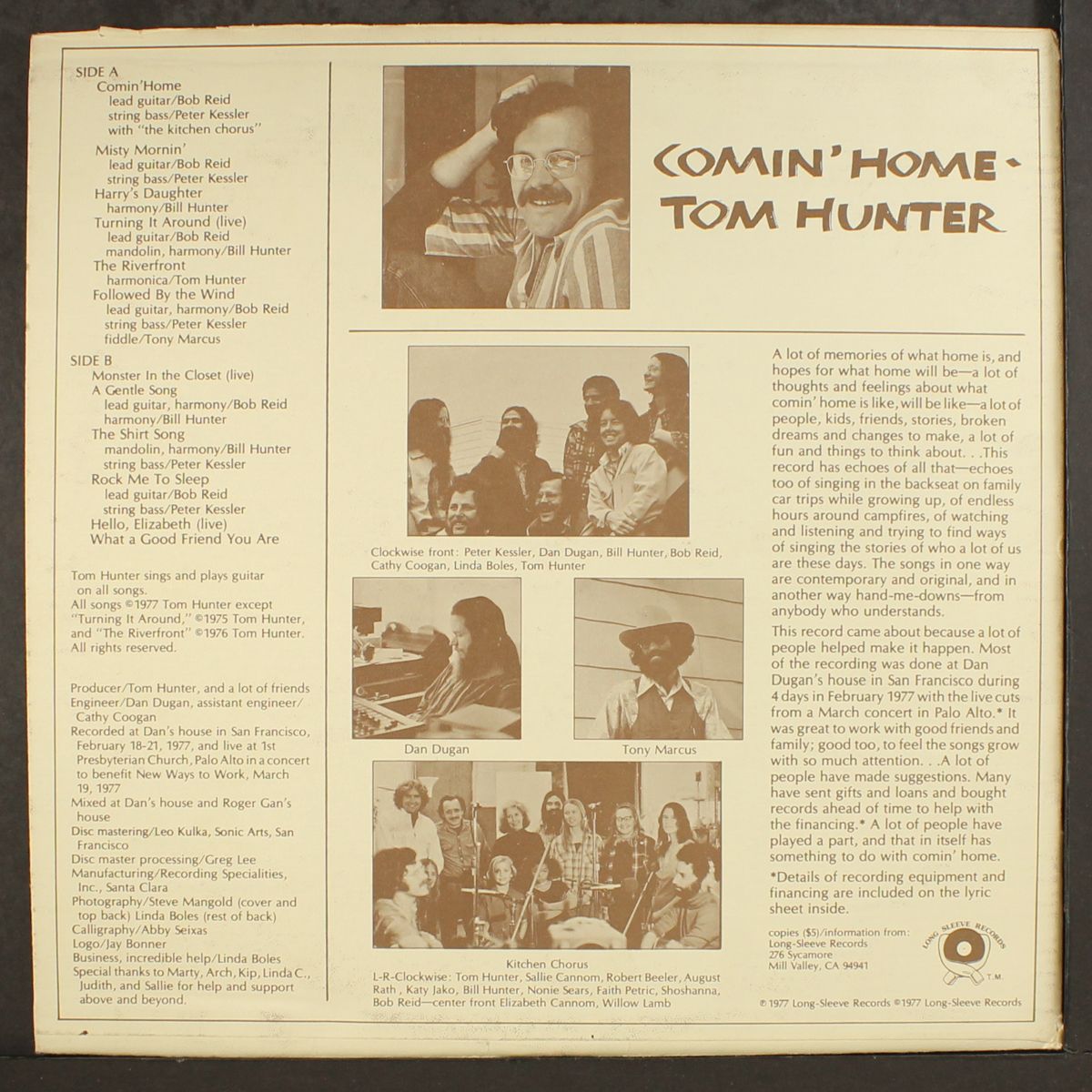 comin' home by TOM HUNTER