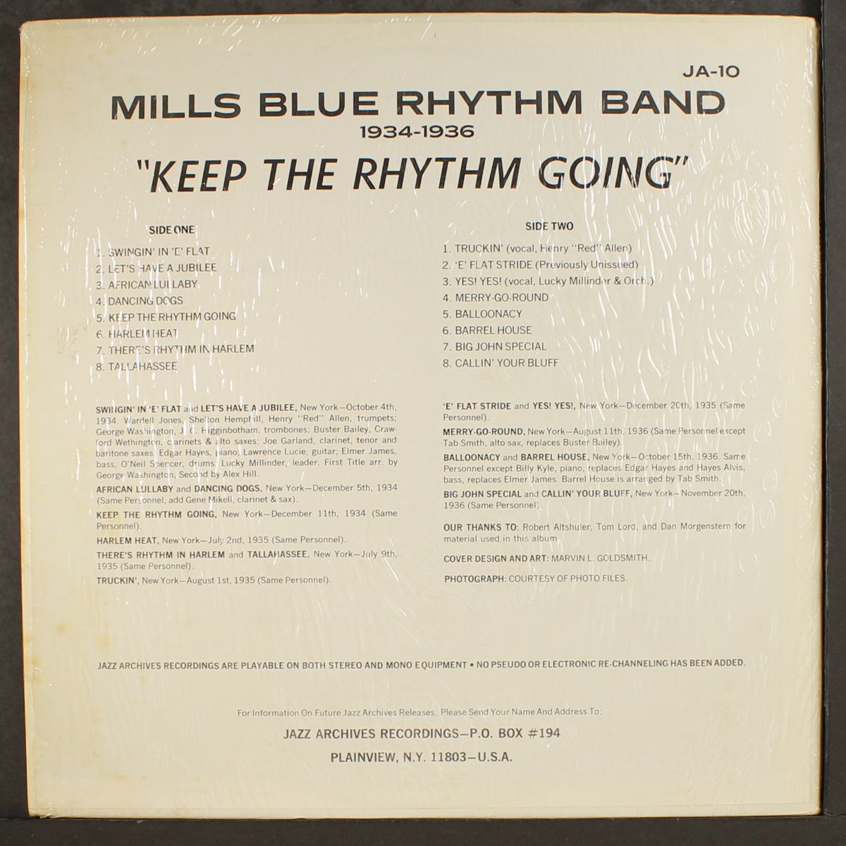 keep the rythm going by MILLS BLUE RHYTHM BAND 1935-36