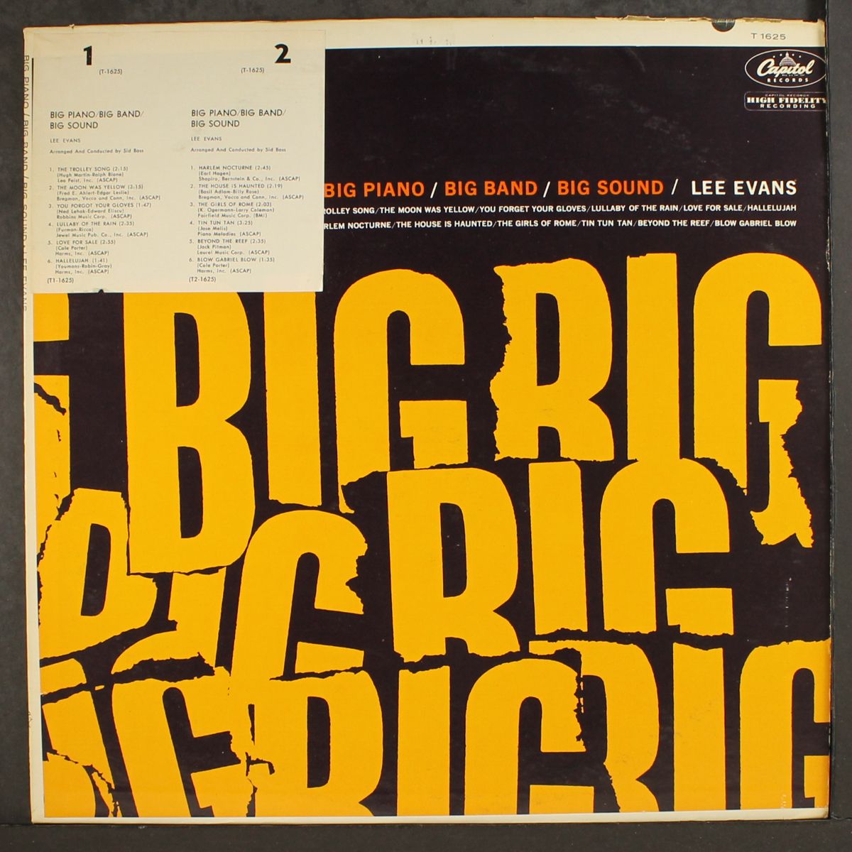 big piano, big band, big sound by LEE EVANS