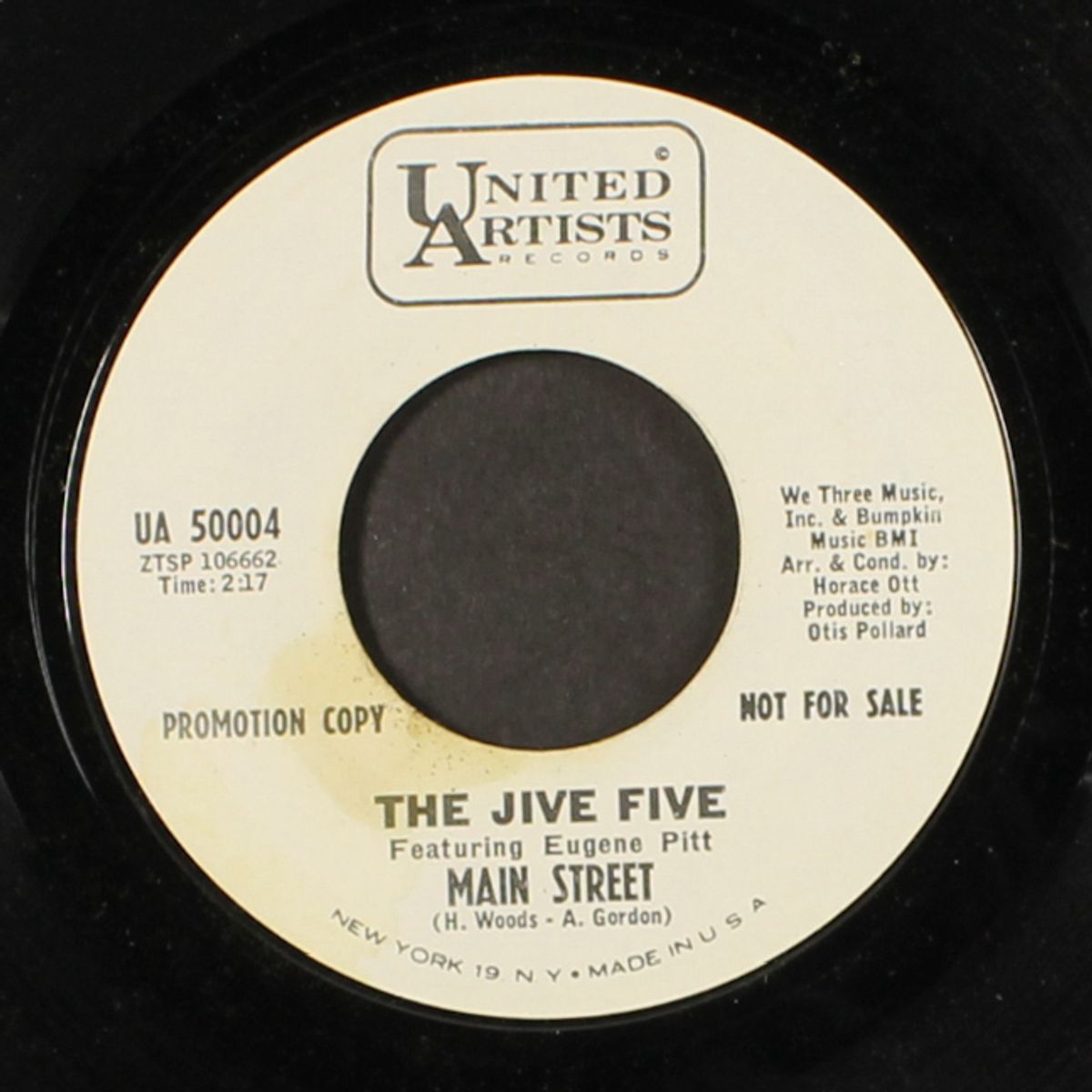 main street / goin' wild by JIVE FIVE