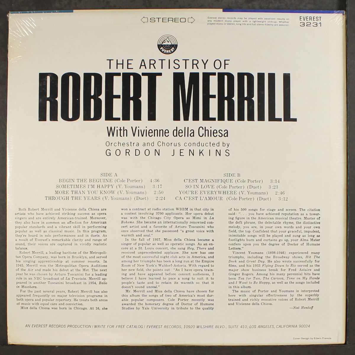 the artistry of by ROBERT MERRILL