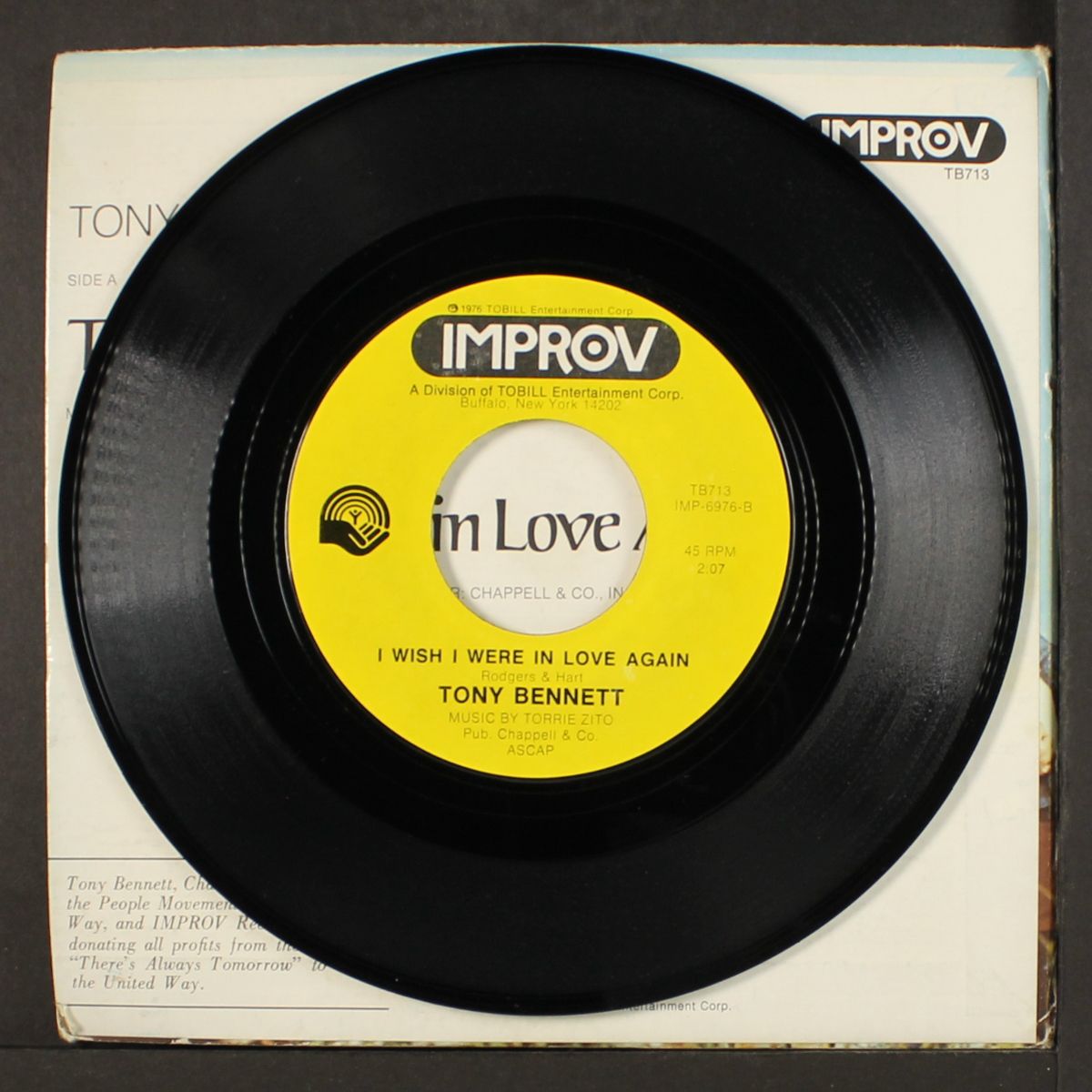 there's always tomorrow / i wish i were in love again by TONY BENNETT