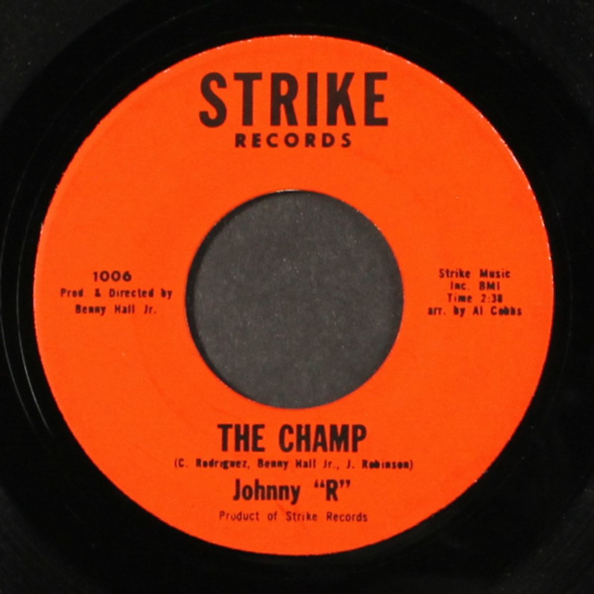 the champ / it's all over by JOHNNY 'R'