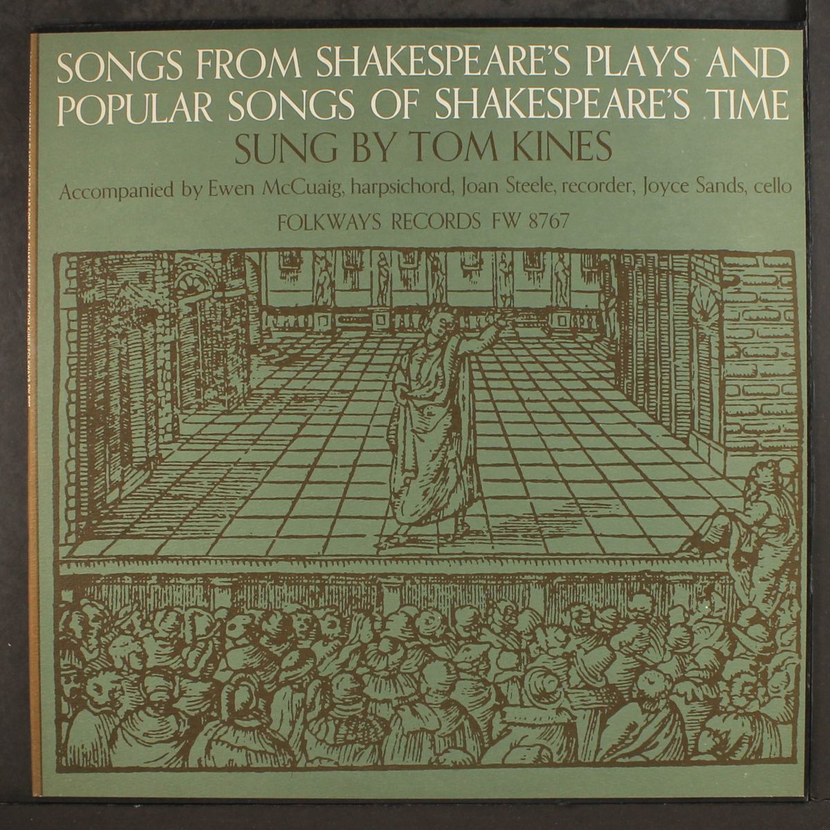 songs from shakespeare's plays and popular songs of shakespeare's time by TOM KINES