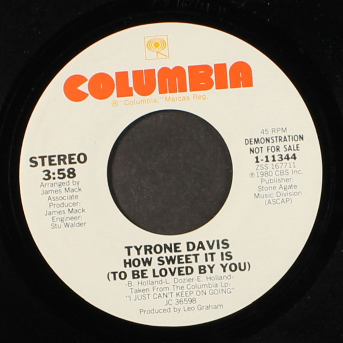 how sweet it is (to be loved by you / same) by TYRONE DAVIS