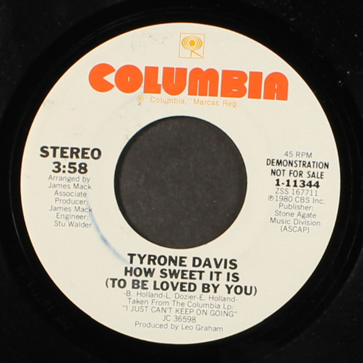 how sweet it is (to be loved by you / same) by TYRONE DAVIS
