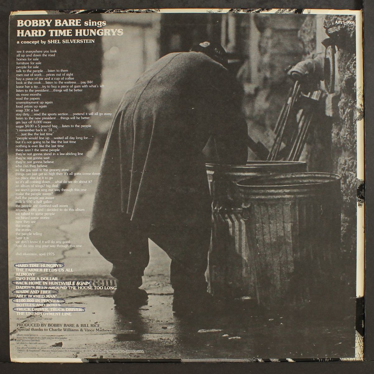 hard time hungrys by BOBBY BARE