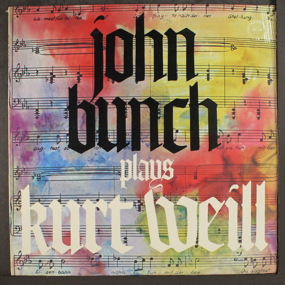plays kurt weil by JOHN BUNCH