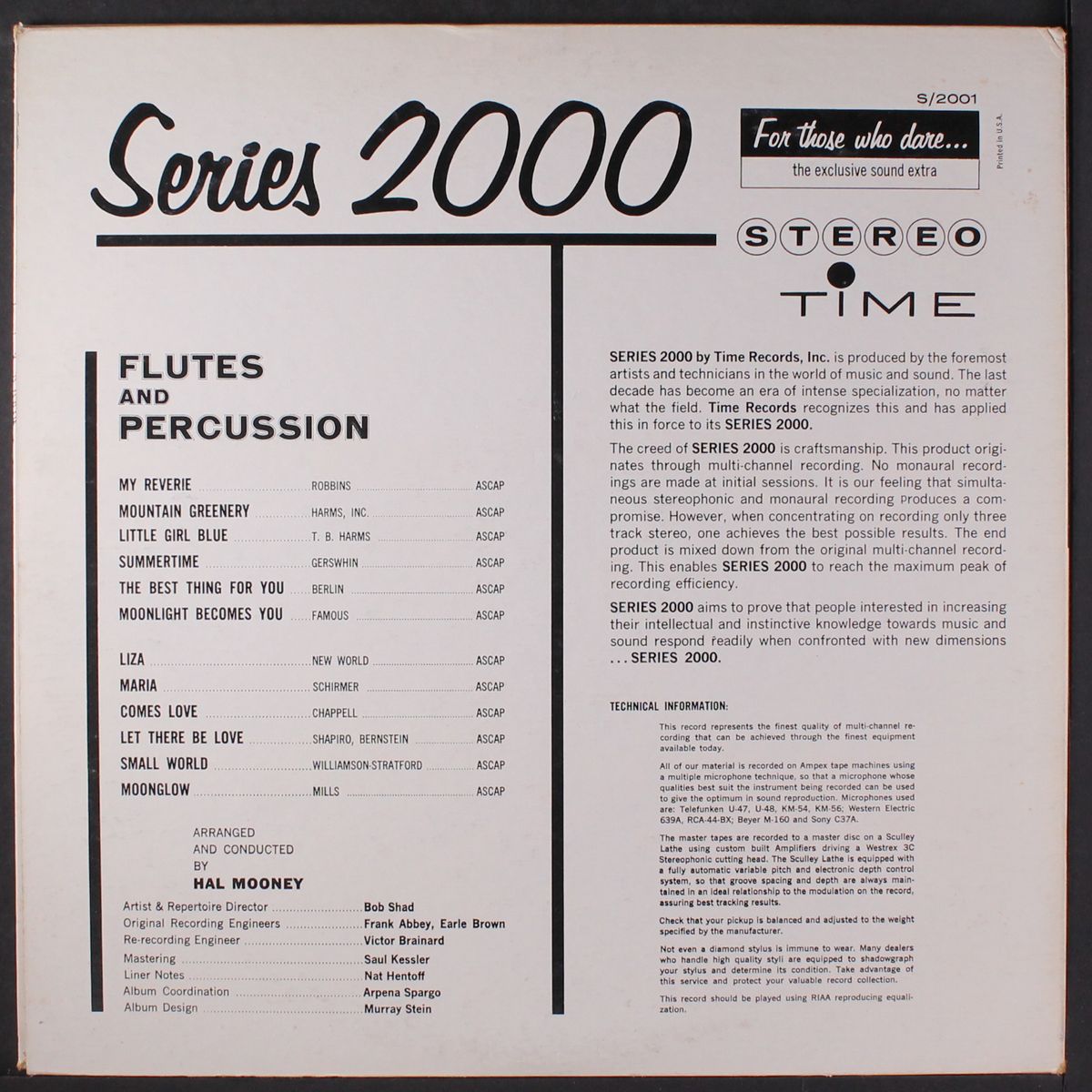 flutes and percussion by HAL MOONEY
